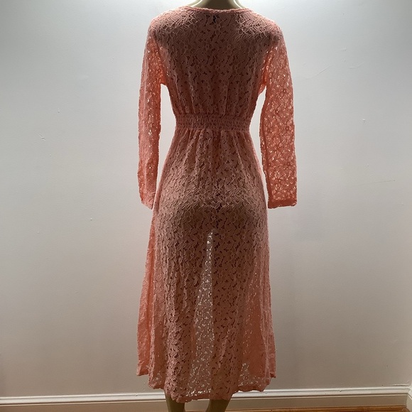 Impulsive Size Small Peach Knitted 3 Button Closure Long Sleeve Cover Up. New - Picture 4 of 6